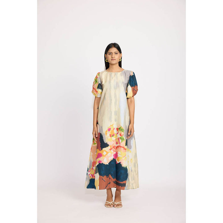 RadhaRaman with Flowers Long Dress