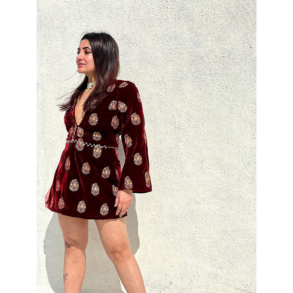 RAISHAA Portia Velvet Dress