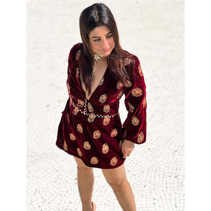 RAISHAA Portia Velvet Dress