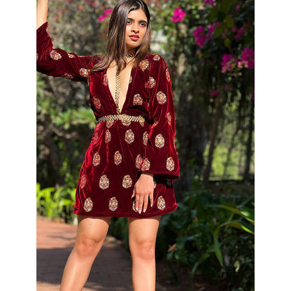 RAISHAA Portia Velvet Dress