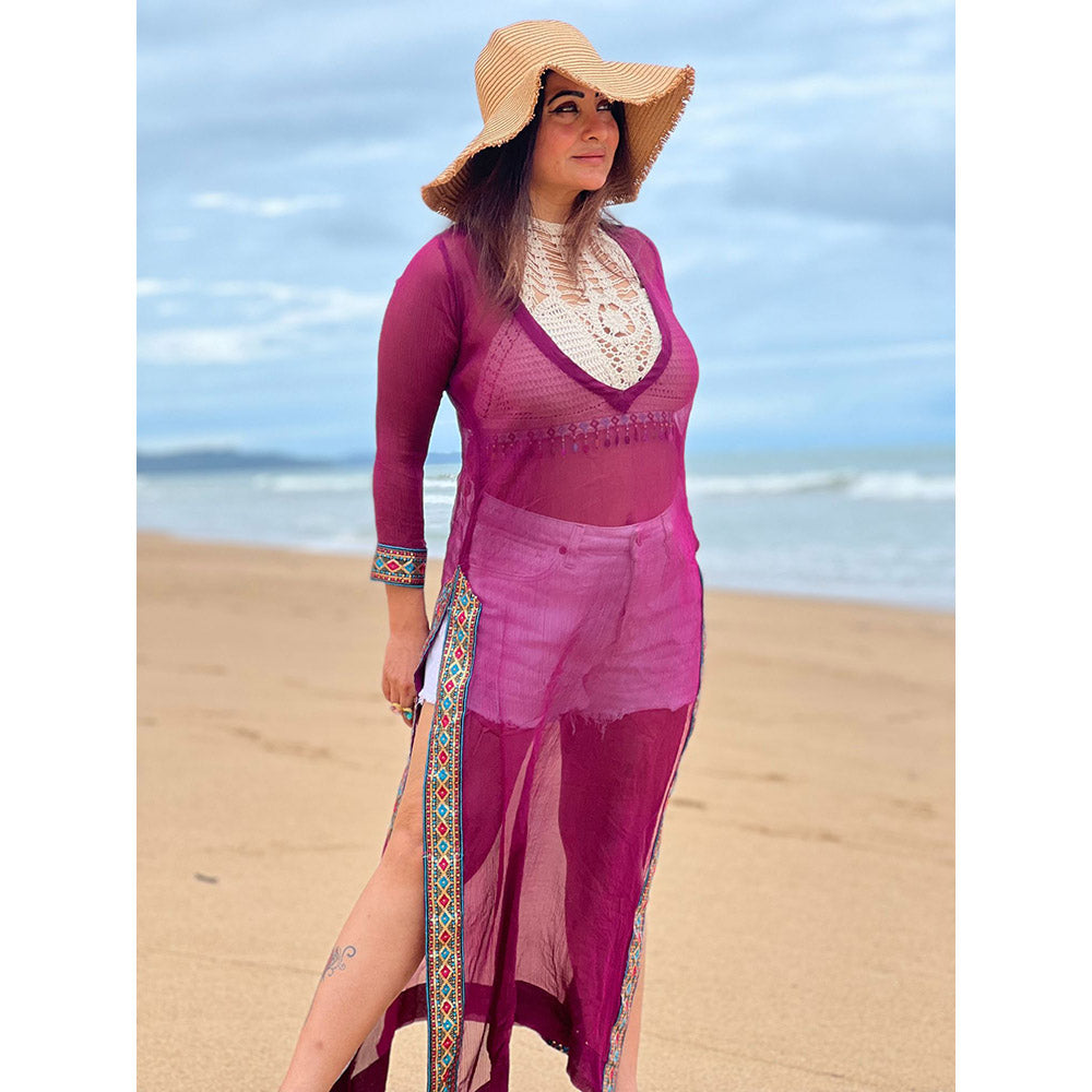 RAISHAA Orchid Purple Fusion Top (Set of 2)