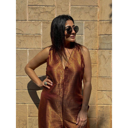 RAISHAA Copper Festive Jumpsuit