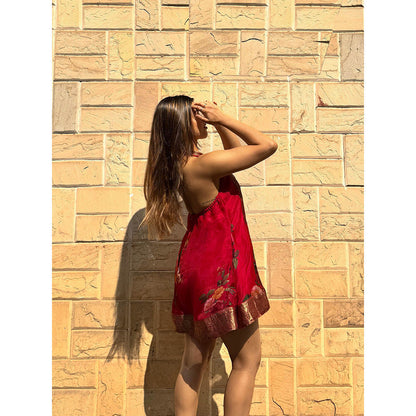 RAISHAA Red Briar Rose Mini Dress