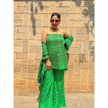 RAISHAA Green Jade Festive Co-Ord (Set of 3)