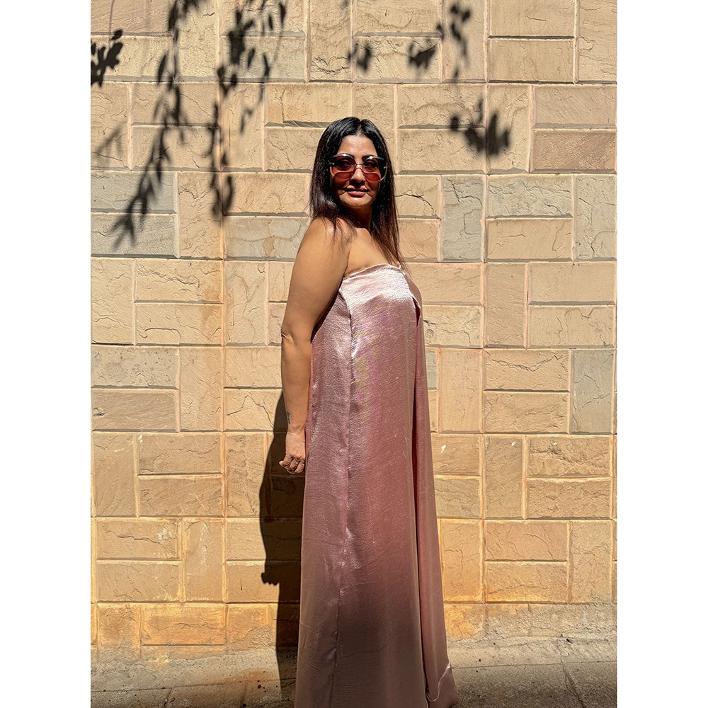 RAISHAA Rose Gold Cocktail Jumpsuit