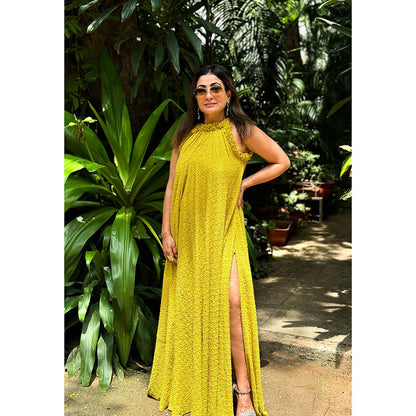 RAISHAA Yellow Heidi Cocktail Maxi Dress