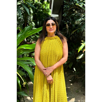 RAISHAA Yellow Heidi Cocktail Maxi Dress
