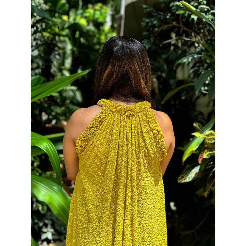 RAISHAA Yellow Heidi Cocktail Maxi Dress
