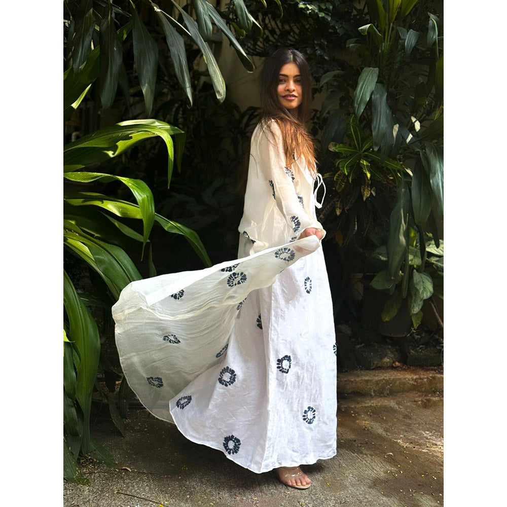 RAISHAA Suki Hand Painted Shrug with Maxi Dress (Set of 2)