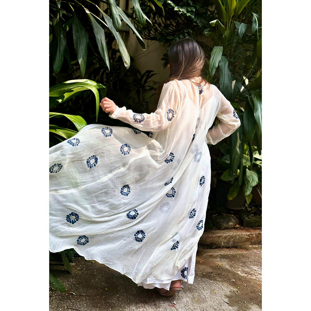 RAISHAA Suki Hand Painted Shrug with Maxi Dress (Set of 2)