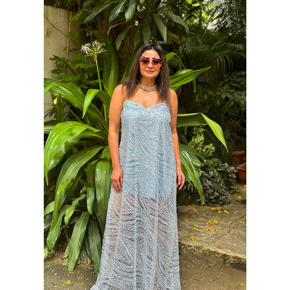 RAISHAA Blue Calypso Maxi Dress