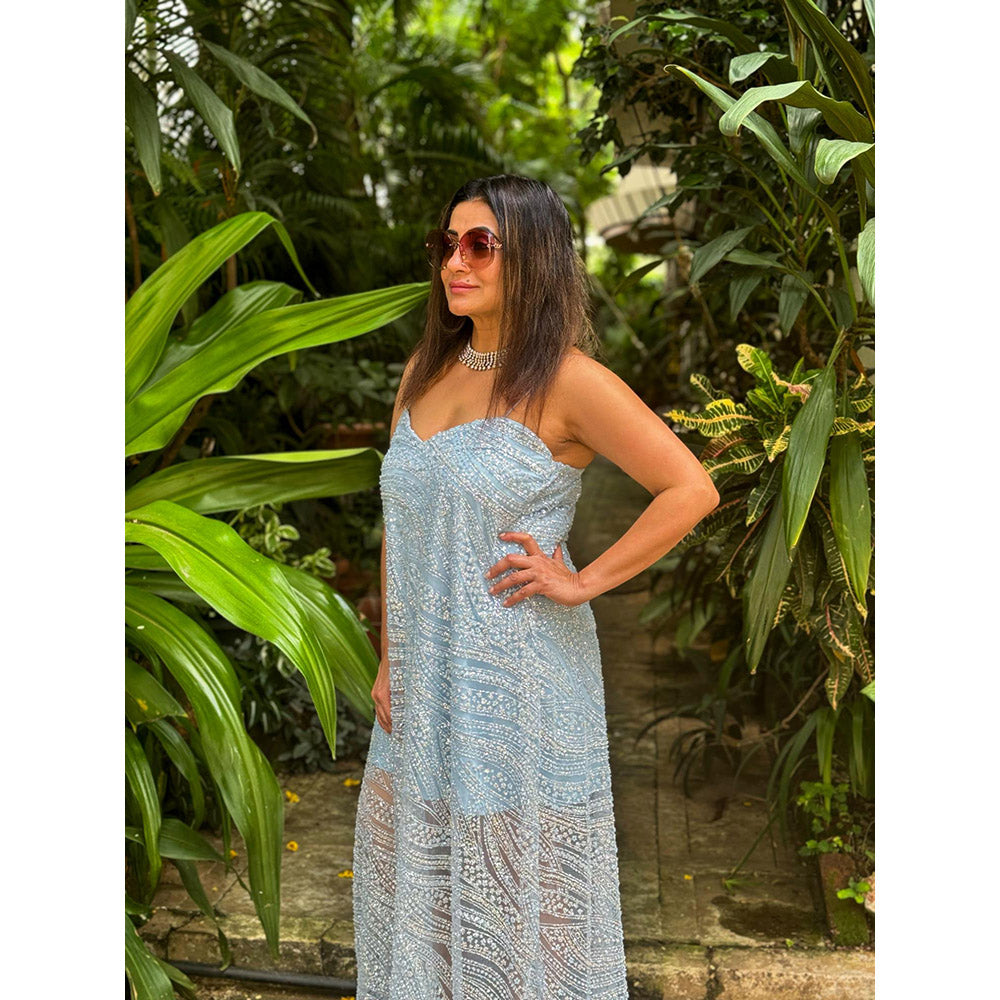 RAISHAA Blue Calypso Maxi Dress