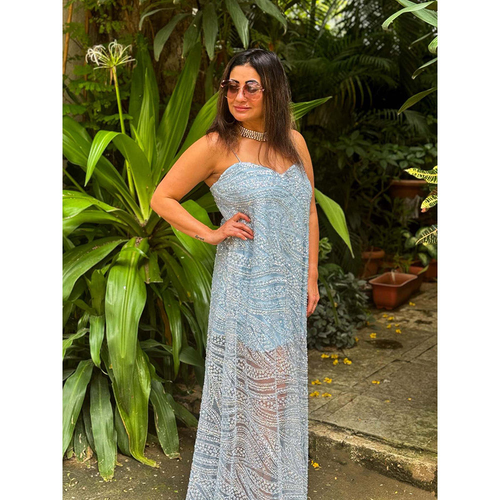 RAISHAA Blue Calypso Maxi Dress