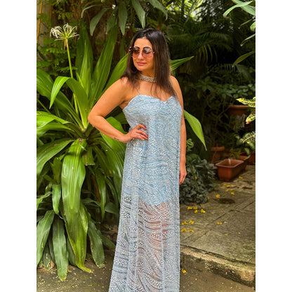 RAISHAA Blue Calypso Maxi Dress
