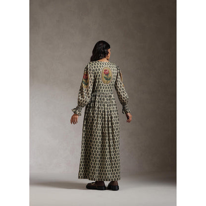 Raiman Rose Garden Embroidered Dress