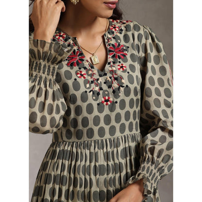 Raiman Rose Garden Embroidered Dress