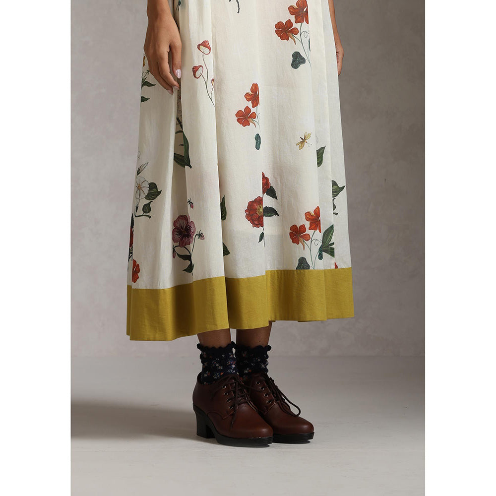 Raiman Botanical Folklore Floral Dress with Slip (Set of 2)