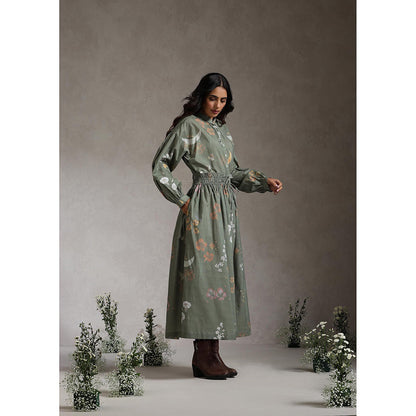 Raiman Sage Enchanted Garden Shirt Style Top and Skirt (Set of 2)