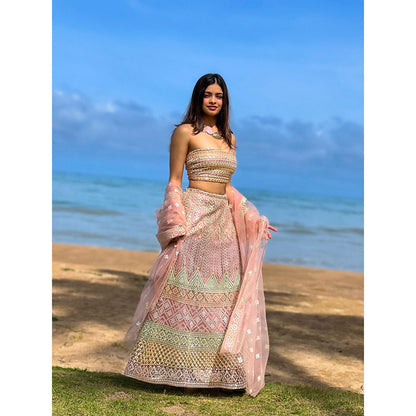 RAISHAA Multi-Color The Bridesmaid Lehenga with Blouse (Set of 2)