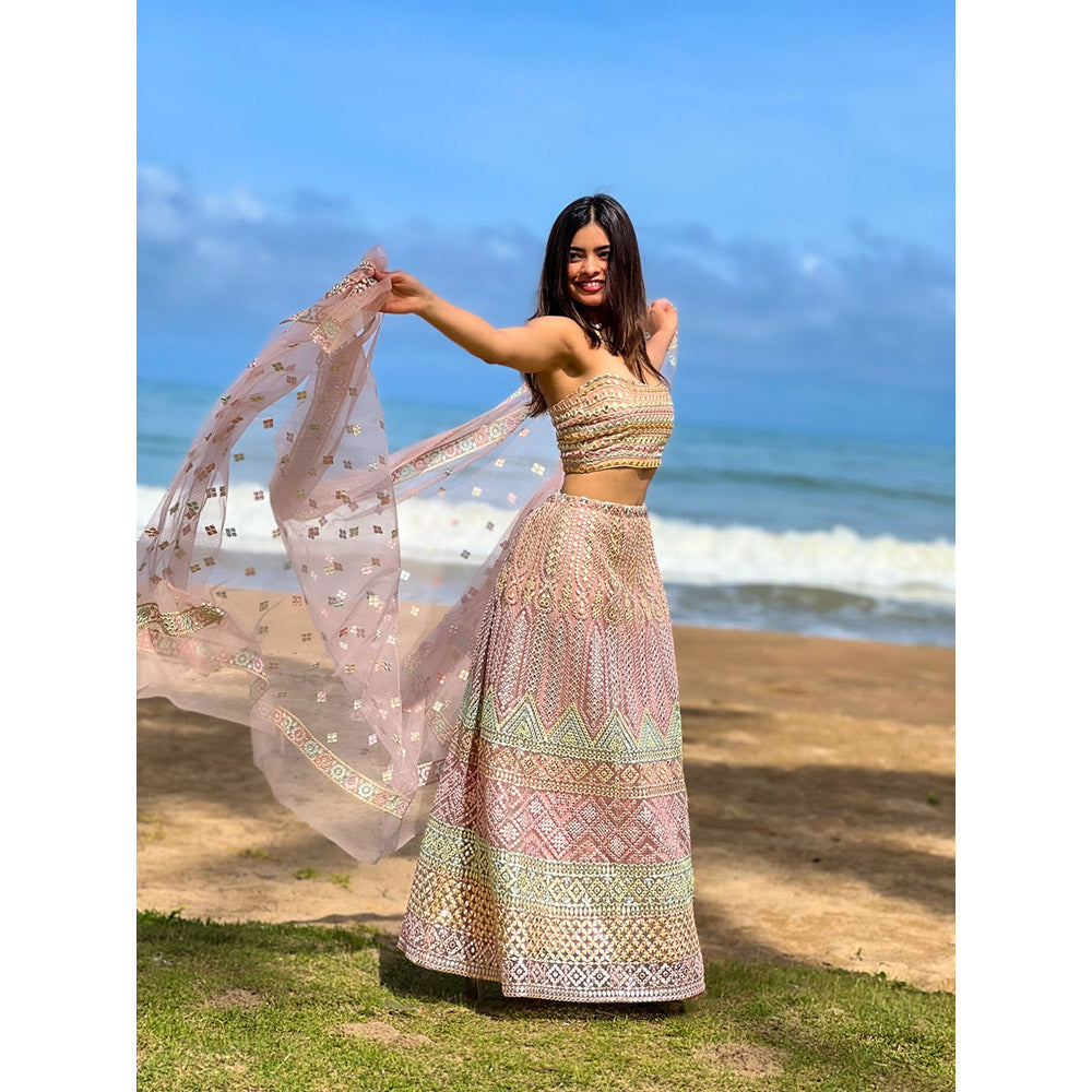 RAISHAA Multi-Color The Bridesmaid Lehenga with Blouse (Set of 2)