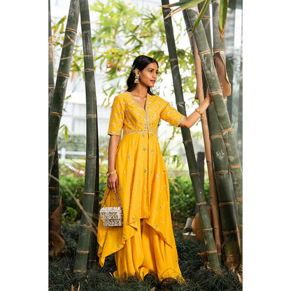 Rashika Sharma Raabya Kurta with Sharara and Dupatta (Set of 3)