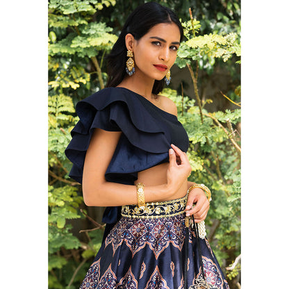 Rashika Sharma Kaya Printed Lehenga with Blouse (Set of 2)