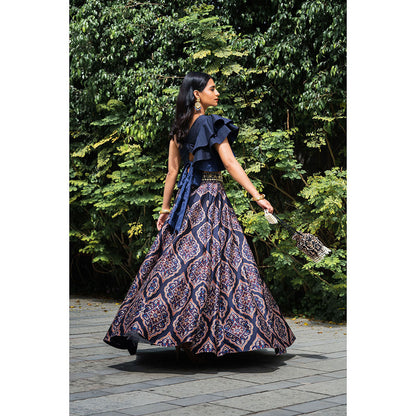 Rashika Sharma Kaya Printed Lehenga with Blouse (Set of 2)