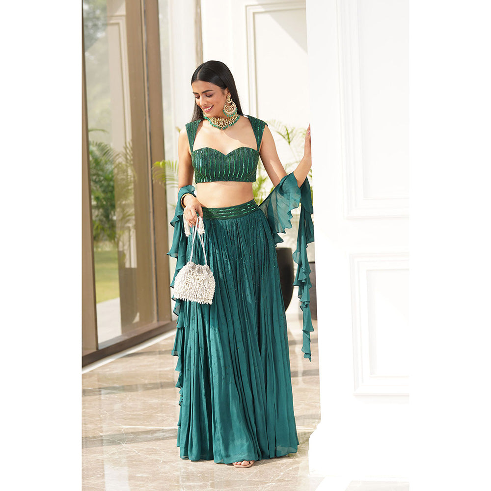 Rashika Sharma Aksha Blouse and Lehenga with Dupatta (Set of 3)