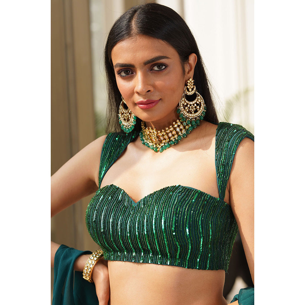 Rashika Sharma Aksha Blouse and Lehenga with Dupatta (Set of 3)