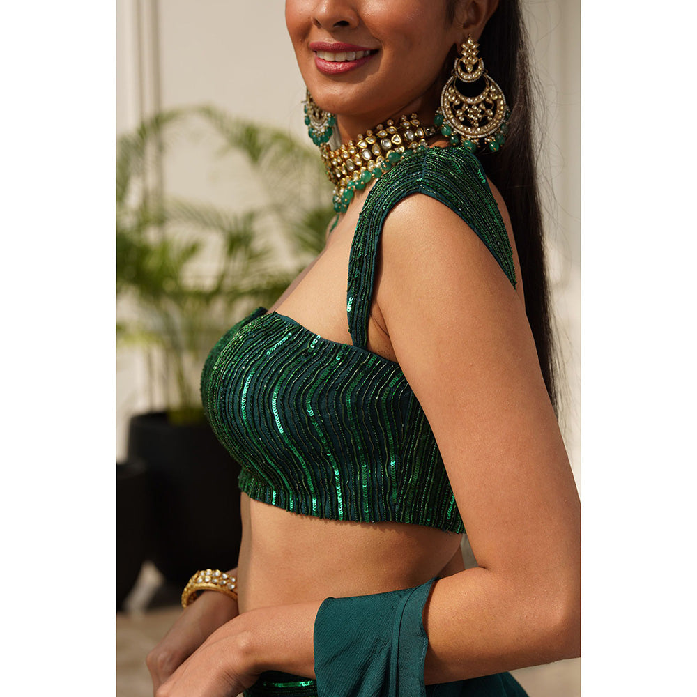 Rashika Sharma Aksha Blouse and Lehenga with Dupatta (Set of 3)