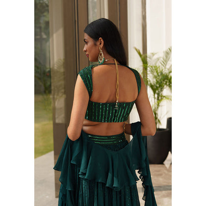 Rashika Sharma Aksha Blouse and Lehenga with Dupatta (Set of 3)