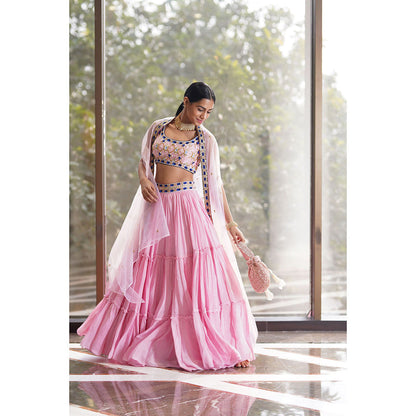 Rashika Sharma Reana Blouse and Lehenga with Dupatta (Set of 3)