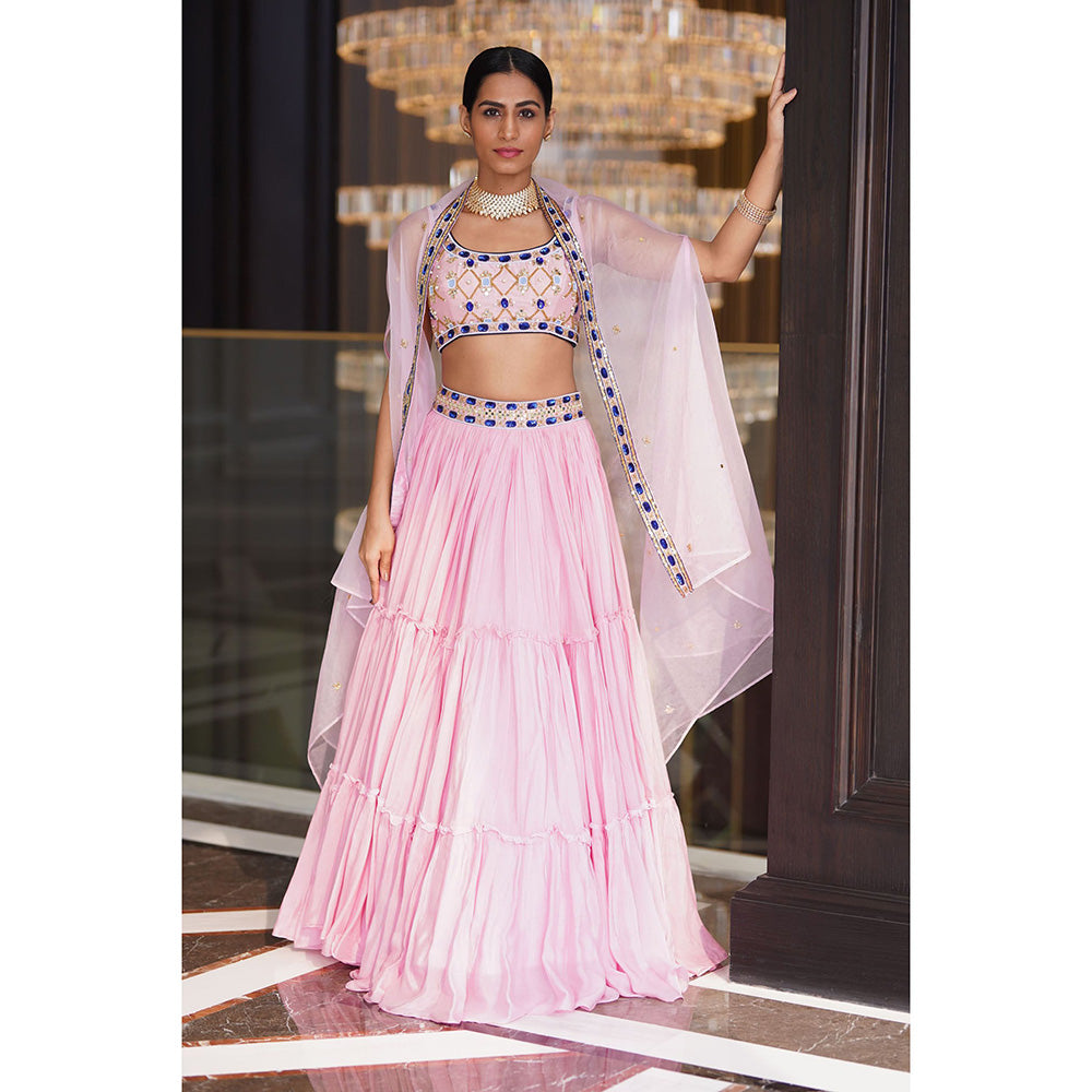 Rashika Sharma Reana Blouse and Lehenga with Dupatta (Set of 3)