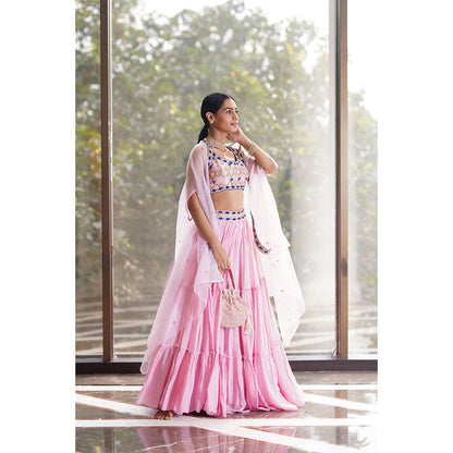 Rashika Sharma Reana Blouse and Lehenga with Dupatta (Set of 3)