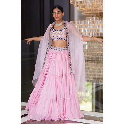 Rashika Sharma Reana Blouse and Lehenga with Dupatta (Set of 3)