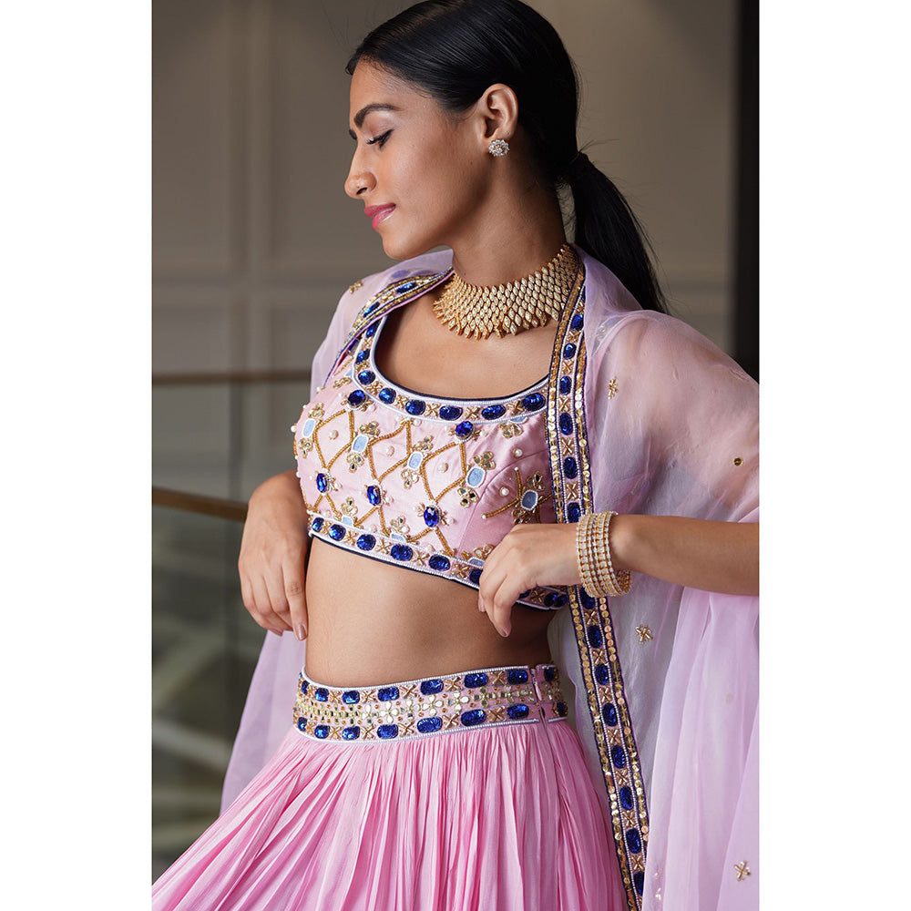 Rashika Sharma Reana Blouse and Lehenga with Dupatta (Set of 3)