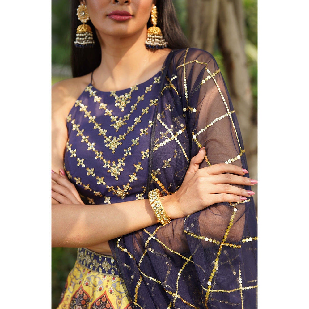 Rashika Sharma Iqra Blouse and Lehenga with Dupatta (Set of 3)