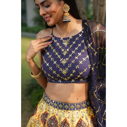 Rashika Sharma Iqra Blouse and Lehenga with Dupatta (Set of 3)