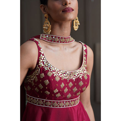 Rashika Sharma Aaisha Peplum Kurta and Sharara and Dupatta (Set of 3)