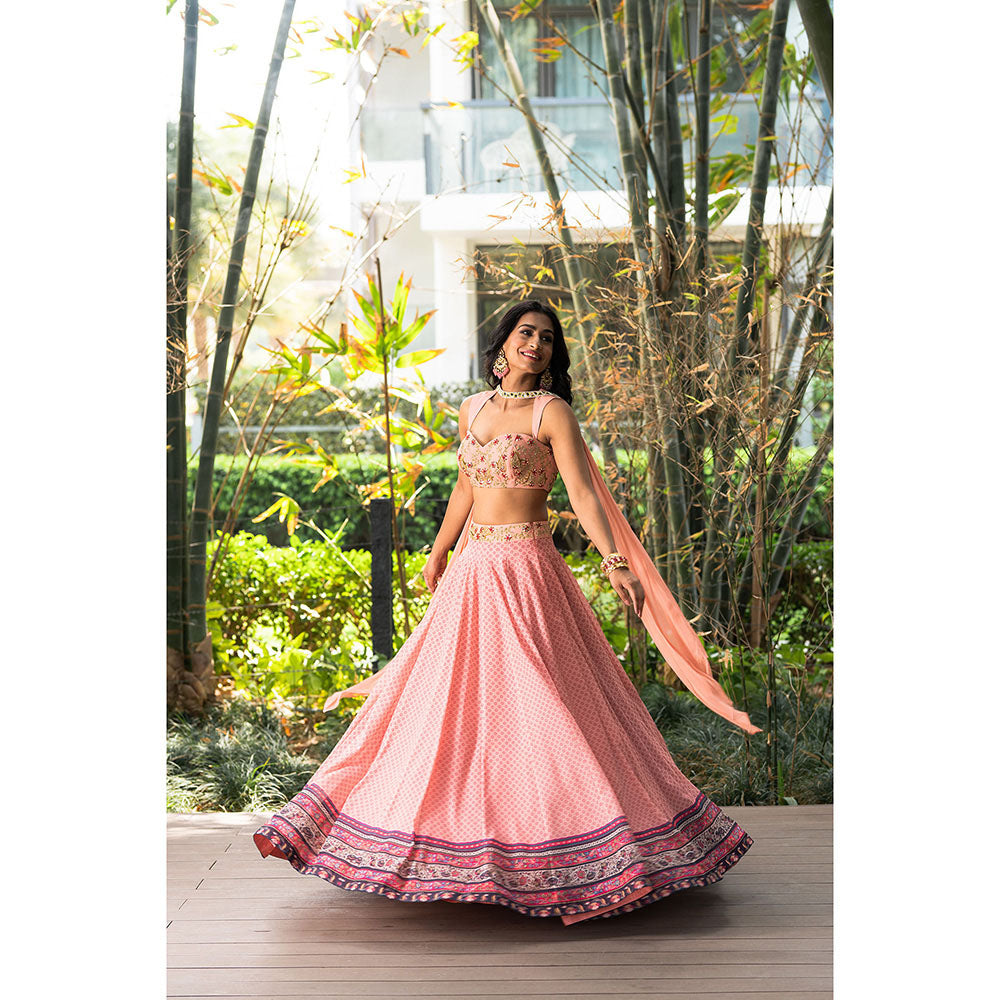 Rashika Sharma Tori Blouse and Lehenga with Dupatta (Set of 3)