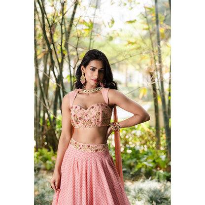 Rashika Sharma Tori Blouse and Lehenga with Dupatta (Set of 3)