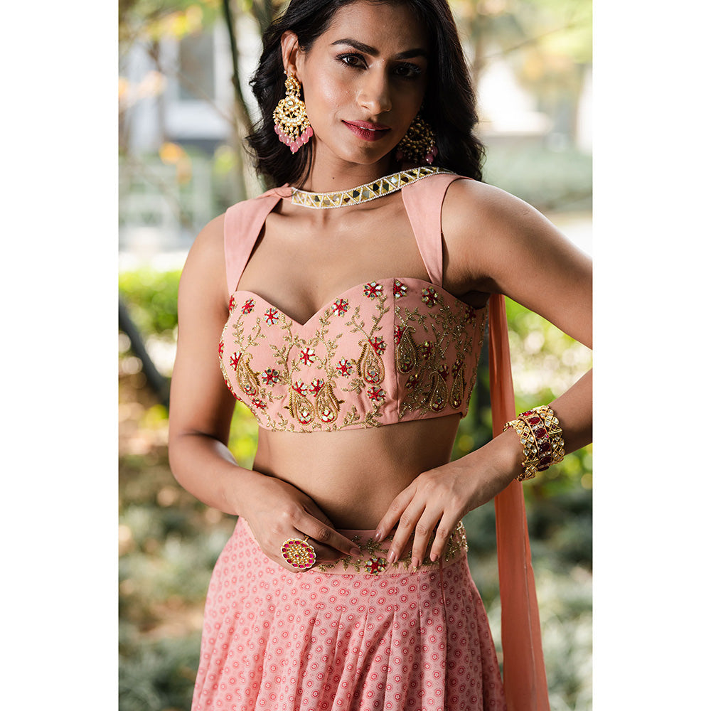 Rashika Sharma Tori Blouse and Lehenga with Dupatta (Set of 3)