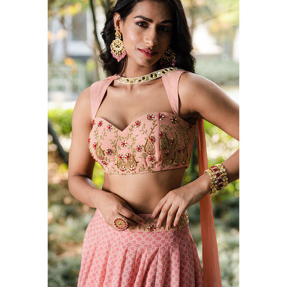 Rashika Sharma Tori Blouse and Lehenga with Dupatta (Set of 3)