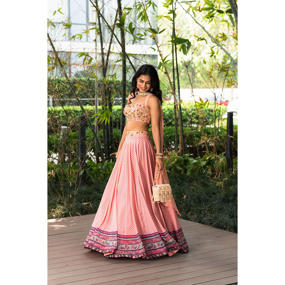 Rashika Sharma Tori Blouse and Lehenga with Dupatta (Set of 3)