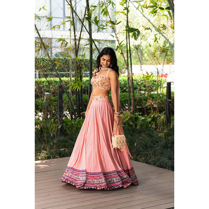 Rashika Sharma Tori Blouse and Lehenga with Dupatta (Set of 3)