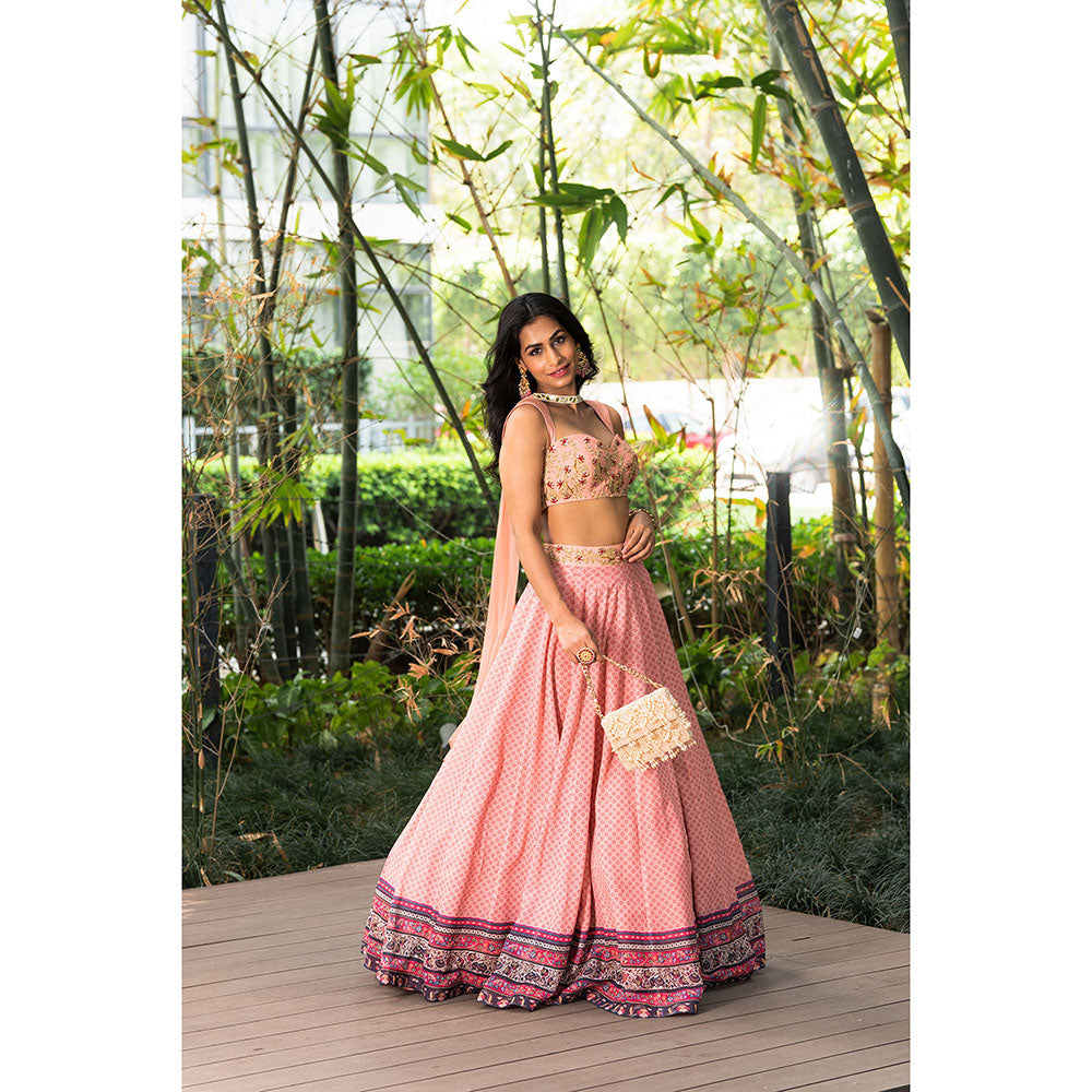 Rashika Sharma Tori Blouse and Lehenga with Dupatta (Set of 3)