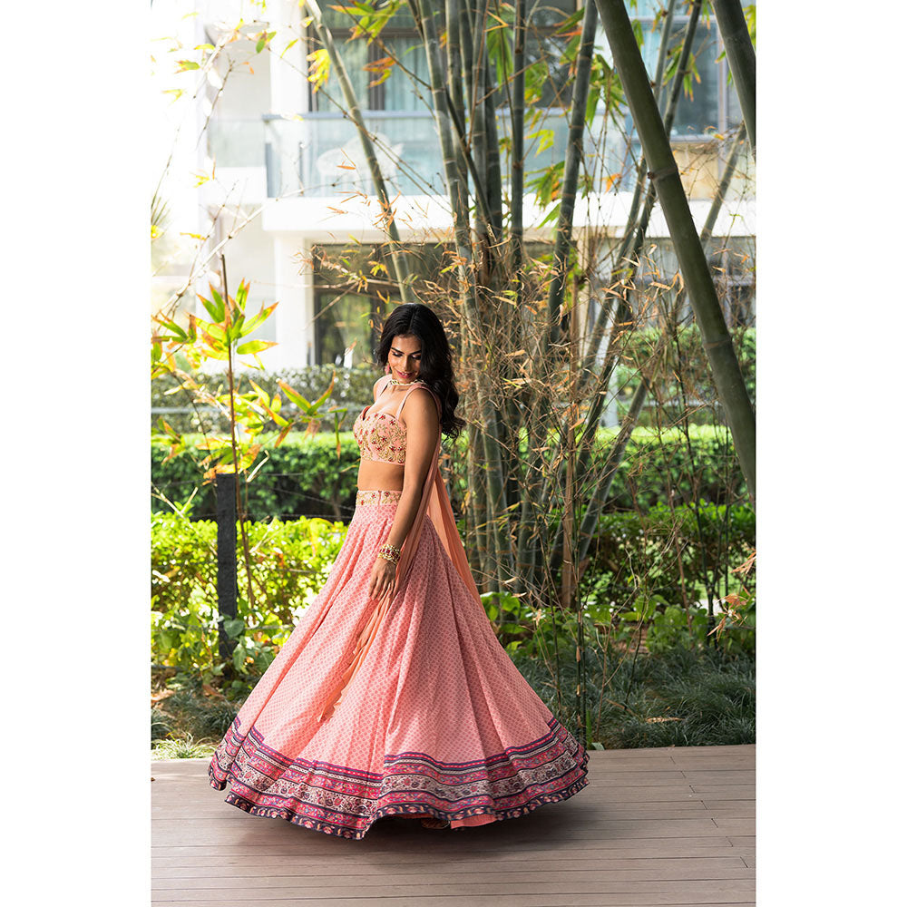 Rashika Sharma Tori Blouse and Lehenga with Dupatta (Set of 3)