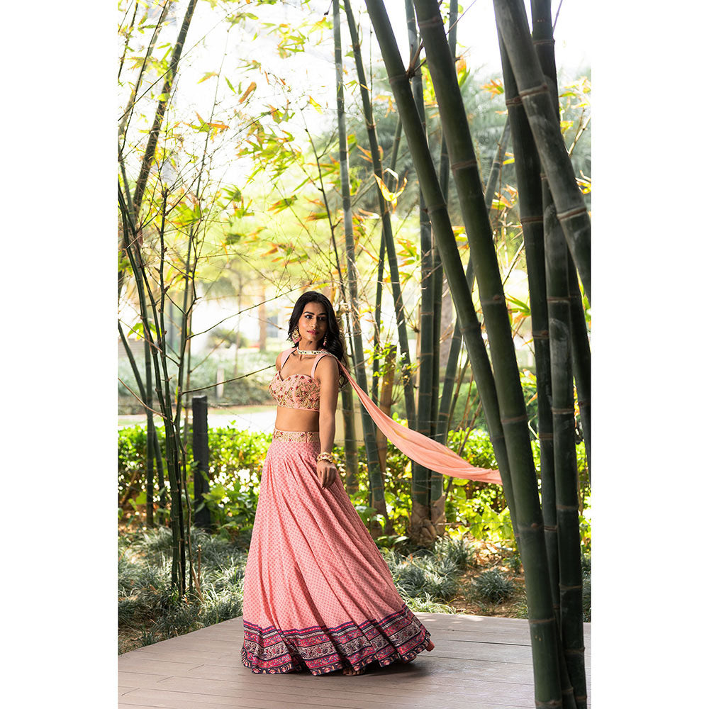 Rashika Sharma Tori Blouse and Lehenga with Dupatta (Set of 3)