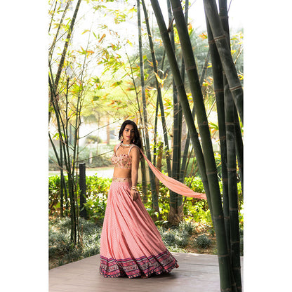 Rashika Sharma Tori Blouse and Lehenga with Dupatta (Set of 3)