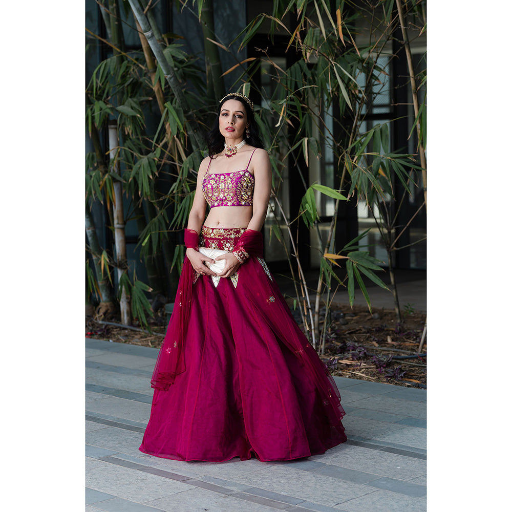 Rashika Sharma Jamina Blouse and Lehenga with Dupatta (Set of 3)